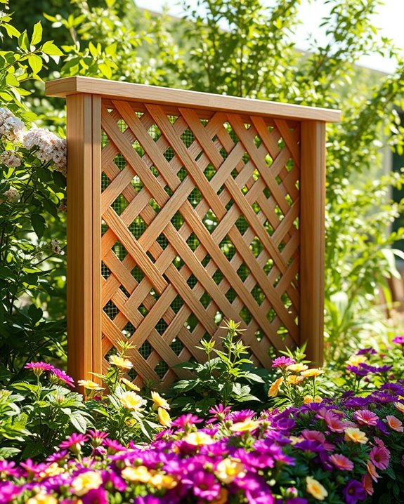 lattice fence garden enhancement