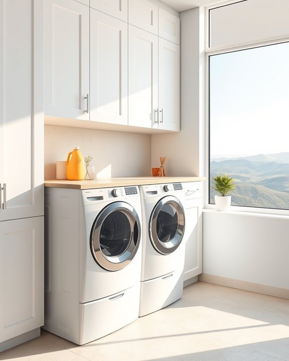laundry with scenic views