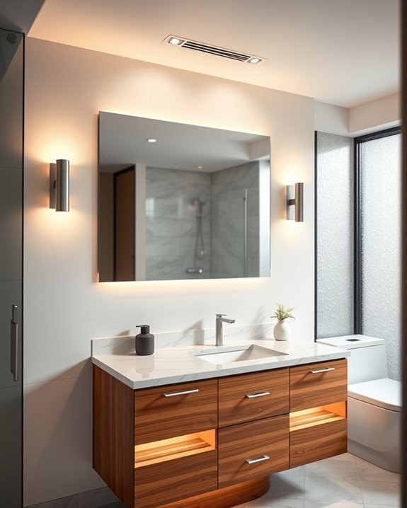 layered bathroom lighting techniques