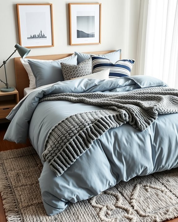 layered bedding for comfort