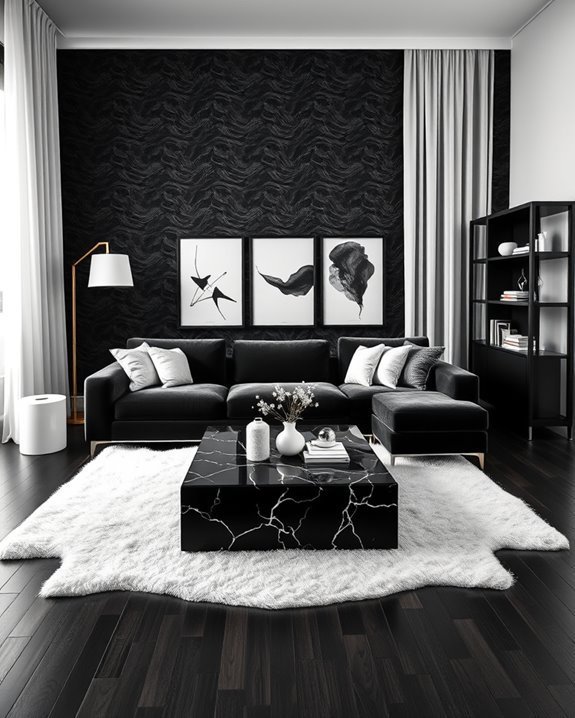 layered black and white elegance