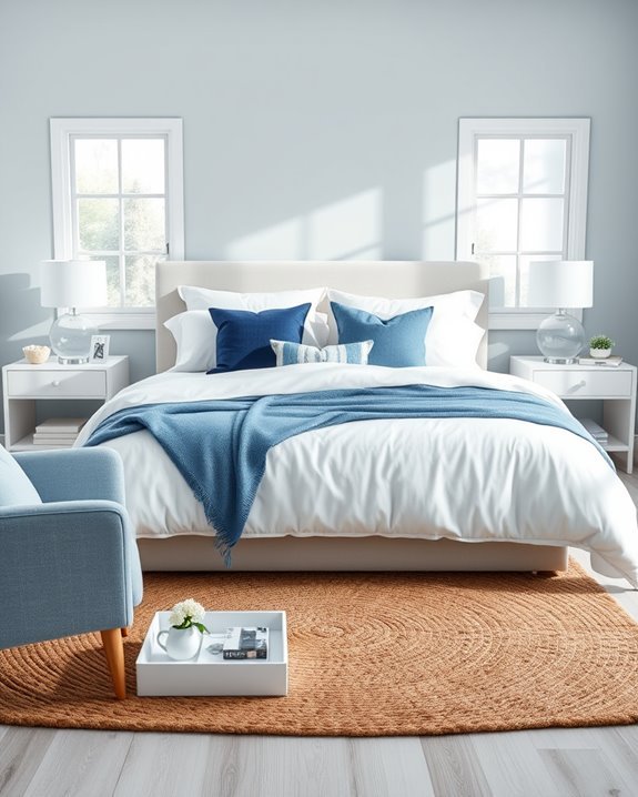 layered blue and white textures