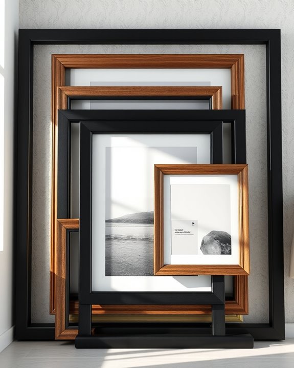 layered frames enhance decor