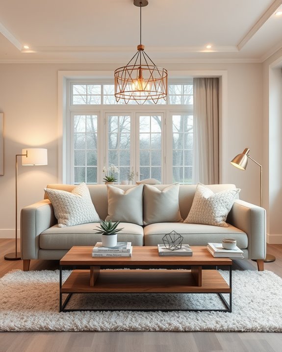 layered lighting enhances ambiance