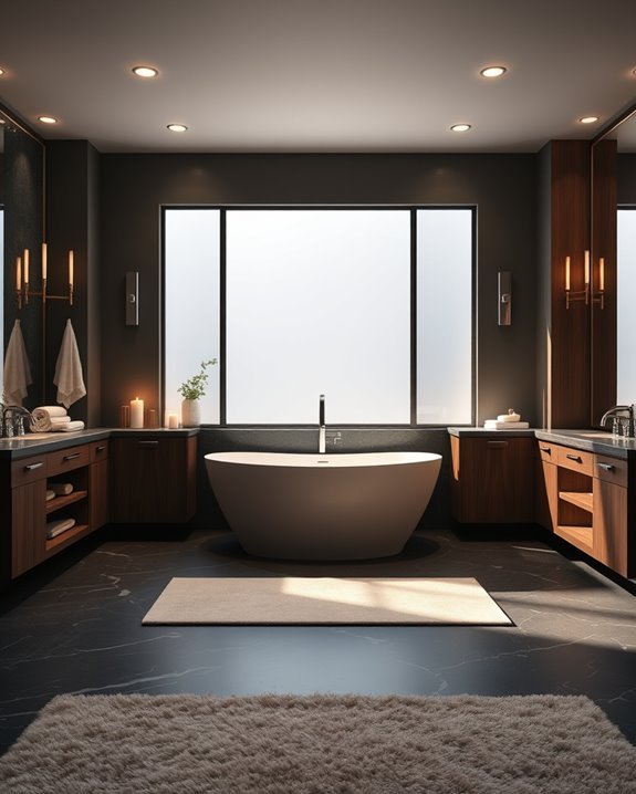 layered lighting enhances ambiance