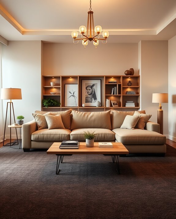 layered lighting enhances ambiance