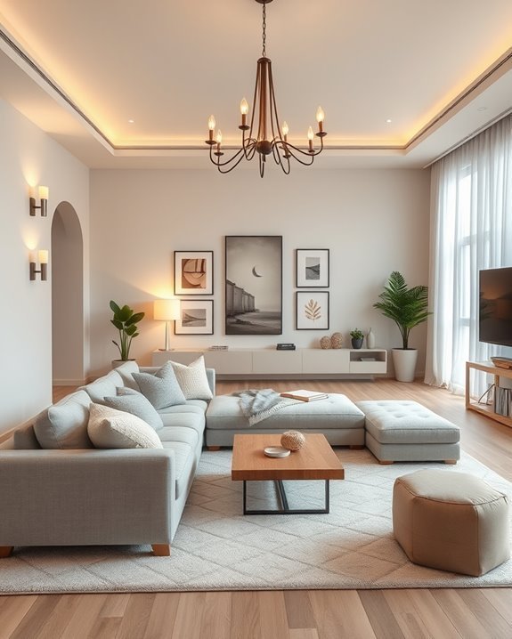 layered lighting for ambiance