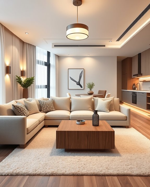 layered lighting for ambiance