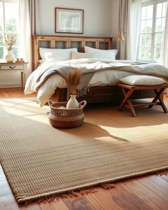 layered rugs enhance charm