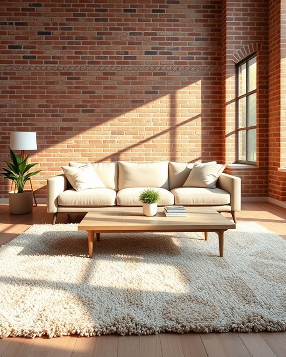 layered rugs enhance warmth