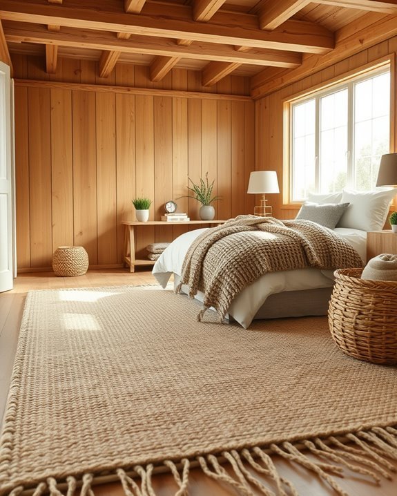 layered rugs for coziness