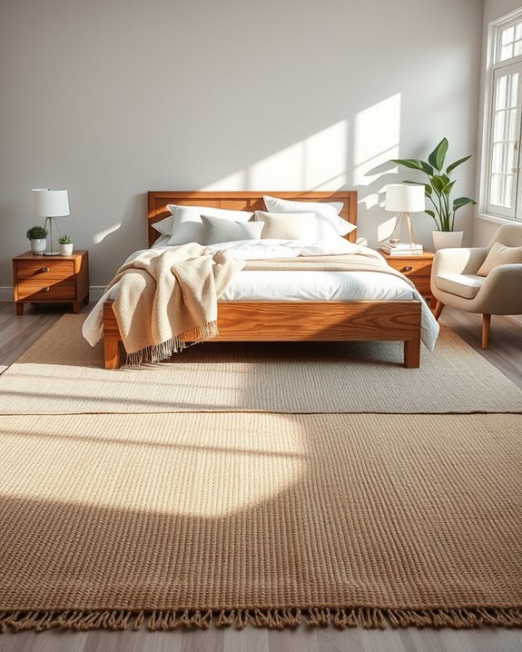 layered rugs for warmth