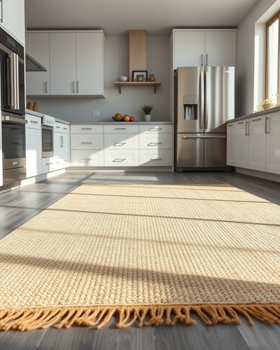 layered rugs for warmth