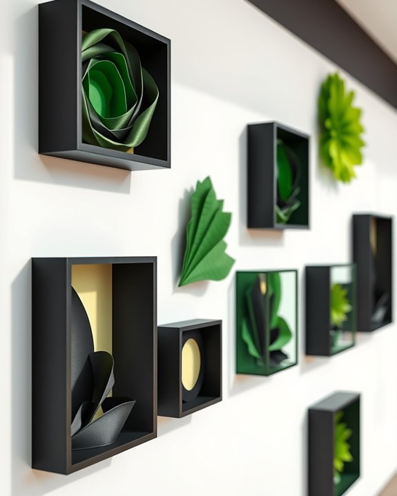 layered shadow box art