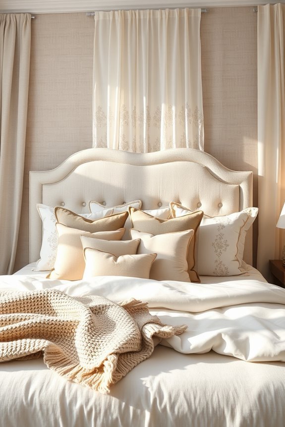 layered textiles create atmosphere