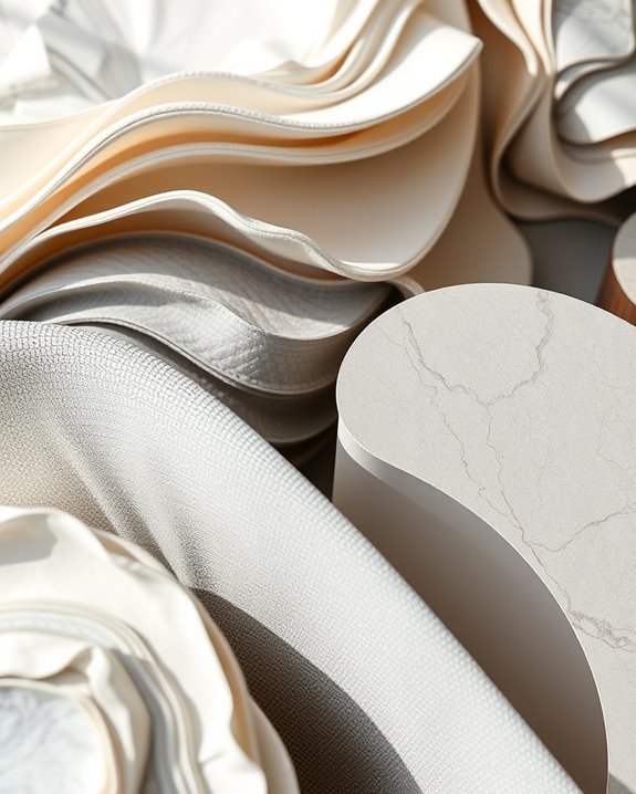 layered textures enhance interiors