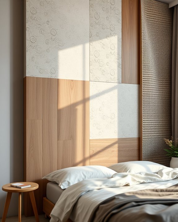 layered textures for bedrooms