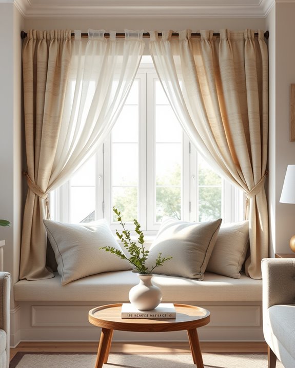 layered window treatment styles