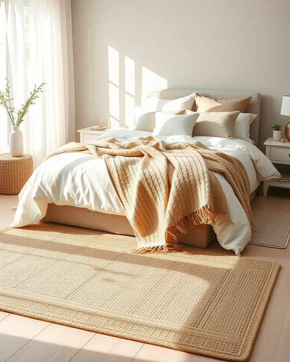 layering rugs for warmth
