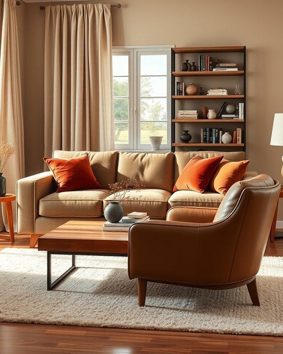 leather and fabric harmony