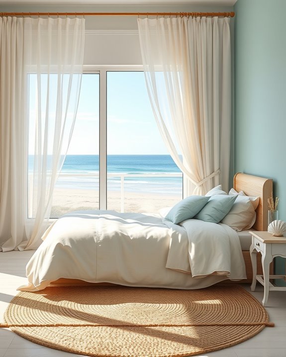 light airy beach curtains