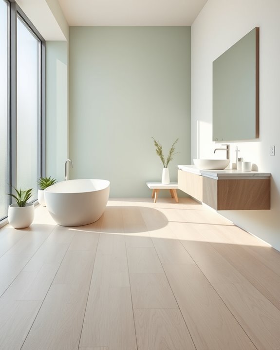 light flooring enhances ambiance