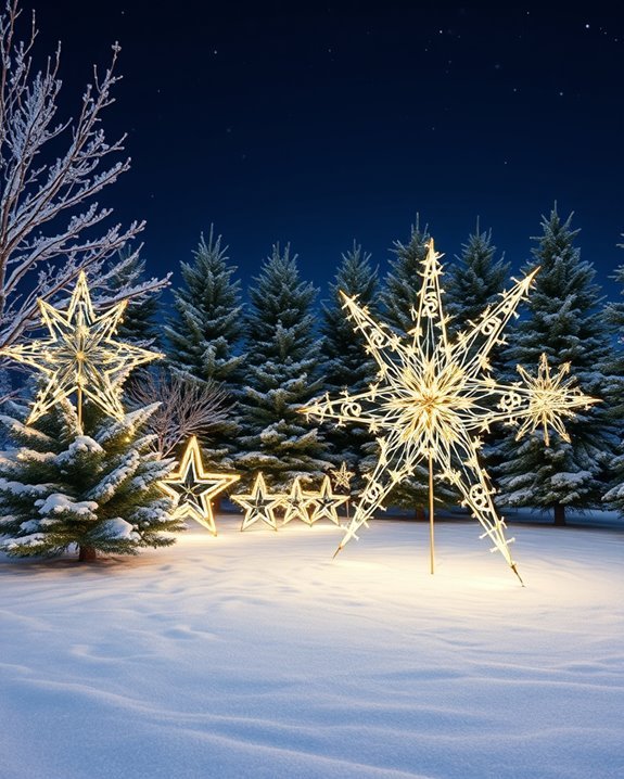 light up star decorations diy