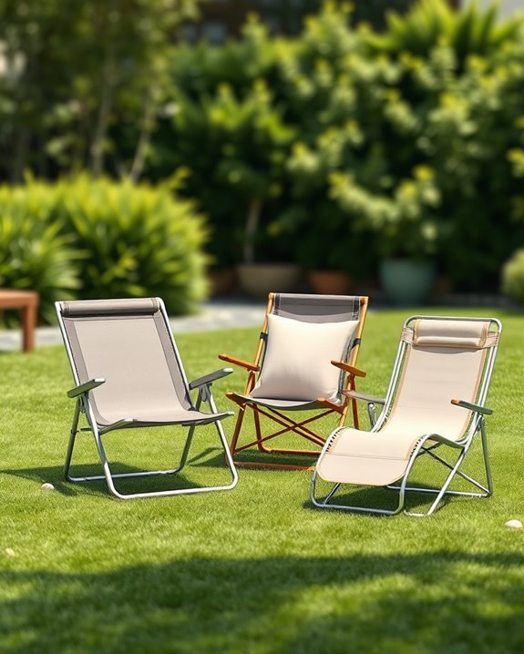 lightweight comfortable outdoor seating