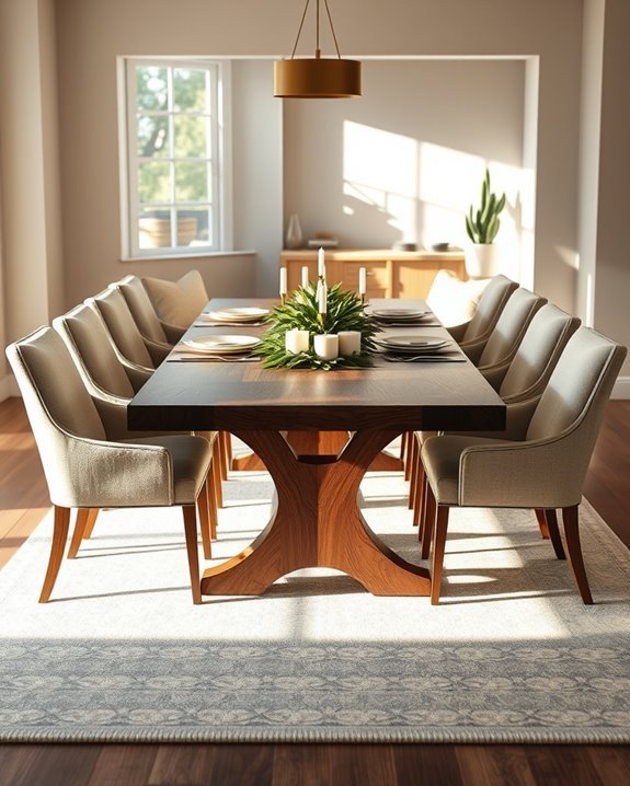 long table encourages conversation