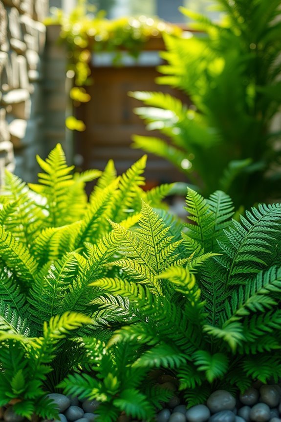 low maintenance artificial ferns