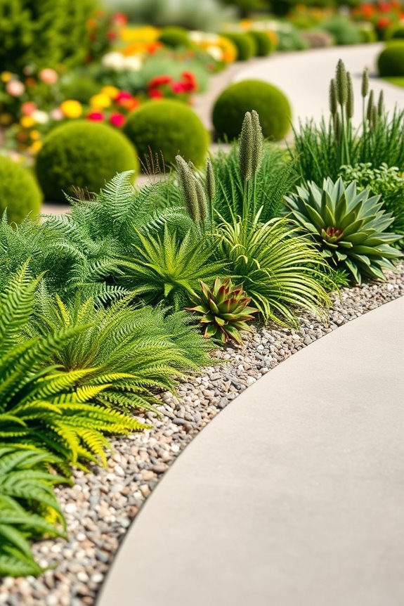 low maintenance garden borders