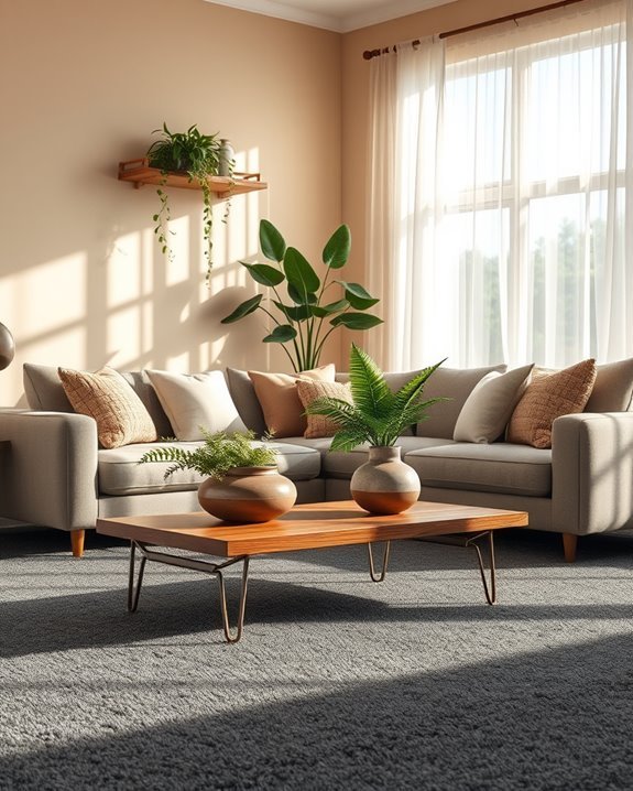 low maintenance greenery enhances aesthetics