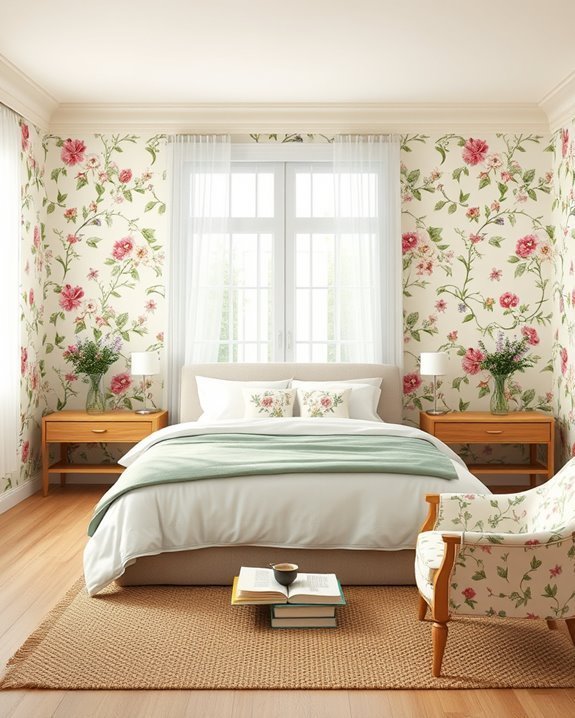 lush floral wallpaper transformation