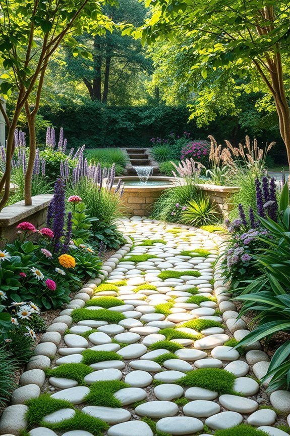lush garden pathways design