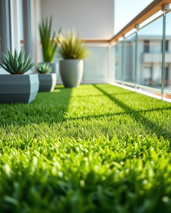 lush low maintenance balcony oasis