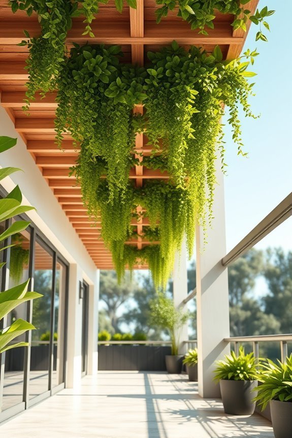 lush vertical garden ceilings