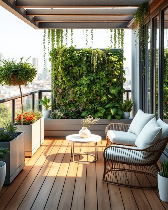 lush vertical garden oasis