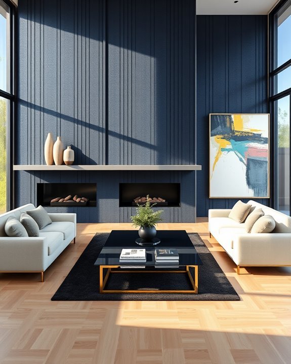 luxurious accent wall design