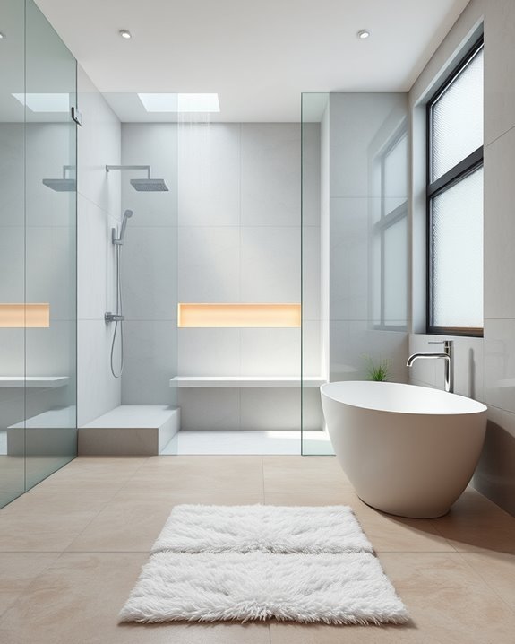 luxurious and accessible showers