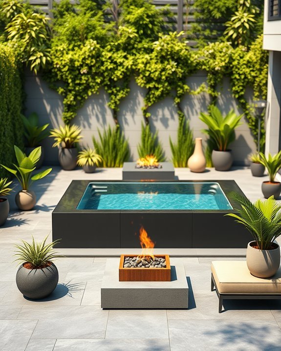luxurious backyard relaxation oasis