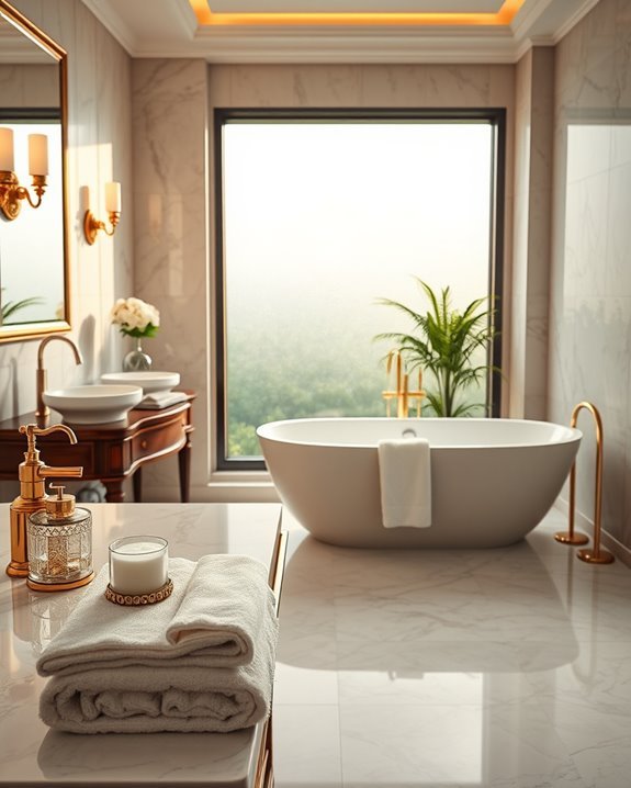 luxurious bathroom accessories collection