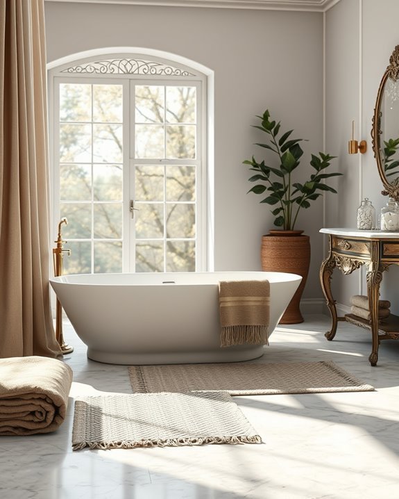 luxurious bathroom textile choices