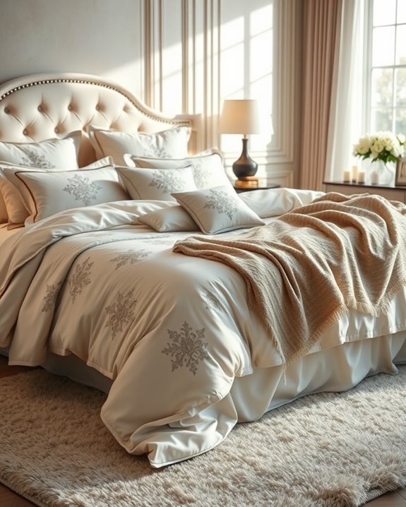 luxurious bedding fabric options