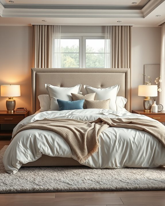 luxurious bedding for comfort