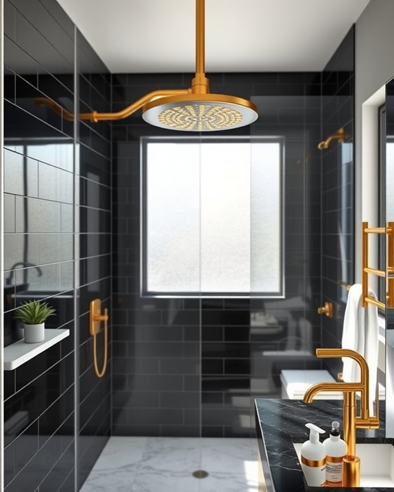 luxurious black and gold