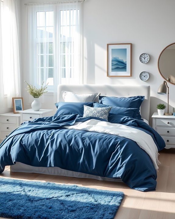 luxurious blue bedding investment