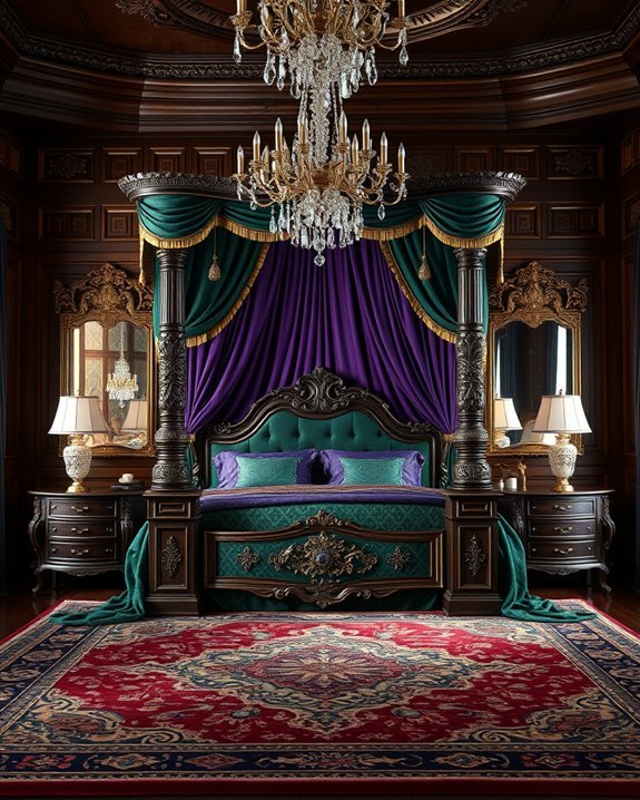 luxurious canopy bed design