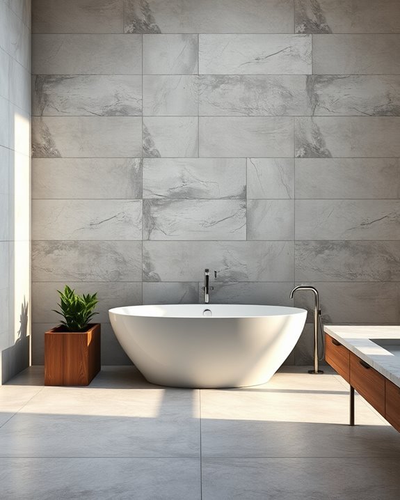 luxurious concrete wall tiles