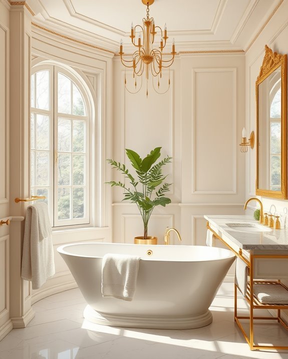 luxurious cream and gold retreat