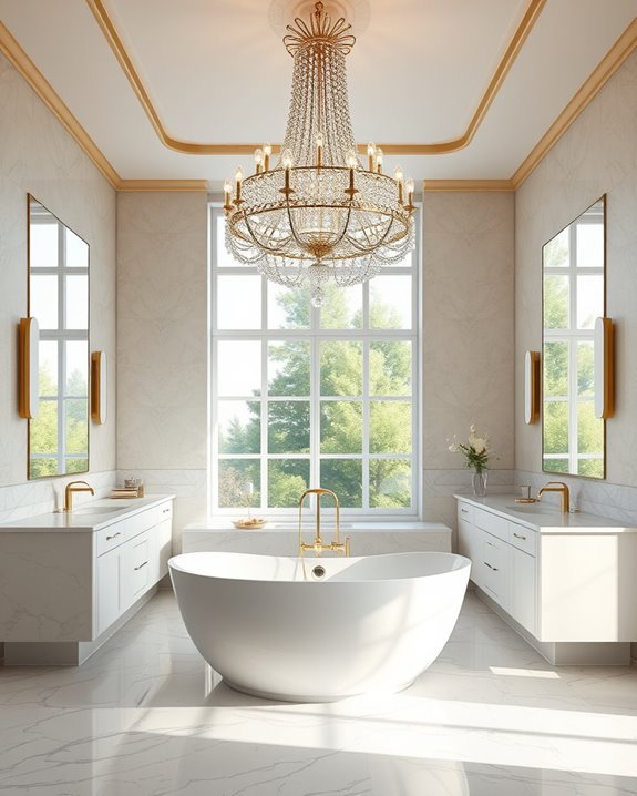 luxurious crystal chandelier elegance